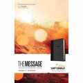 Omg The Message Deluxe Gift Bible - Black & Slate LeatherLook OM3322540
